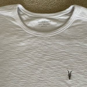 All Saints lightweight cotton pullover — new — light grey